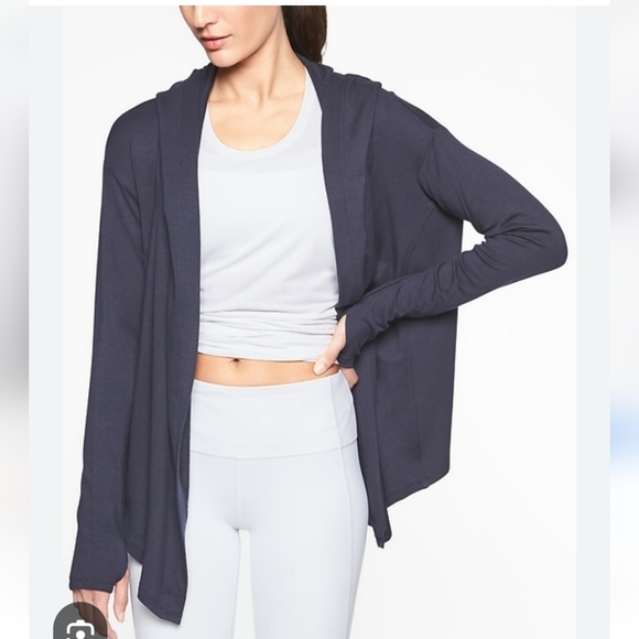Athleta - Nirvana Wrap Navy Blue - Picture 1 of 13